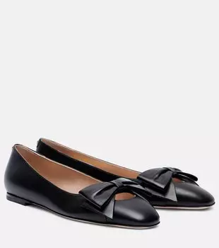Балетки Bowow из кожи Valentino Garavani, черный