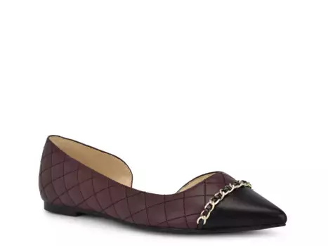 Балетки Breza Flat Nine West, бордовый