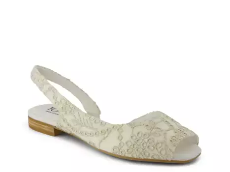 Балетки Briella - женские Toms, White Textile
