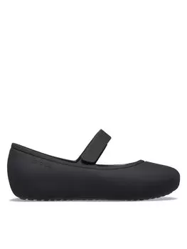 Балетки Brooklyn Mary Jane Flat T Crocs, черный