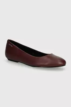 Балетки Calvin Klein ROUND BALLERINA, гранатовый