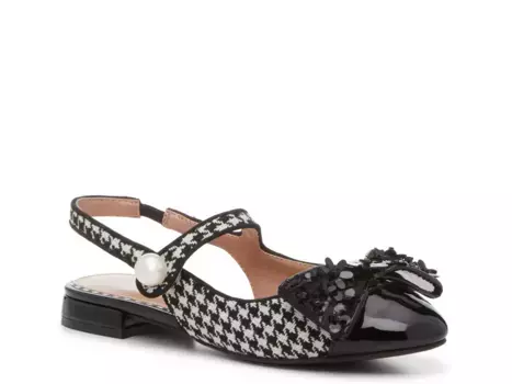 Балетки Calyan Flat Betsey Johnson, черный/белый