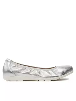 Балетки Caprice, серебряный