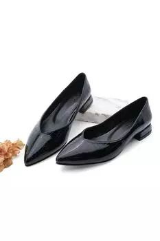 Балетки - Черный - Плоская подошва Marjin, черный