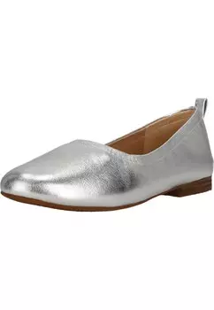 Балетки CLARKS Fawna Soft, серебряный