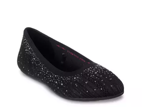 Балетки Cleo 2.0 Glitzy Daze Flat Skechers, черный