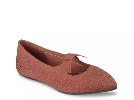 Балетки Cleo Point Nostalgic Days Skimmer Flat Skechers, темно-коричневый