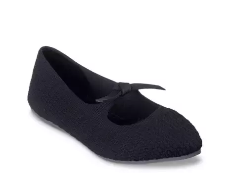 Балетки Cleo Point Nostalgic Days Skimmer Flat Skechers, черный