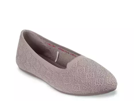 Балетки Cleo Smoking Flat Skechers, серо-коричневый