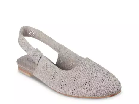 Балетки Cleo Snip Sweet Time Flat Skechers, серо-коричневый