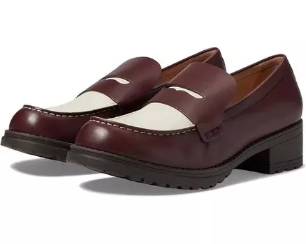 Балетки Cole Haan Camea Lug Loafer, цвет Bloodstone/Ivory Leather