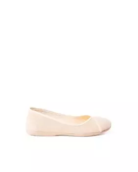Балетки для девочек из эко-холста Pisamonas, бежевый
