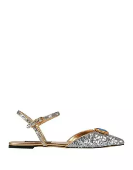 Балетки Dolce&Gabbana, серебро