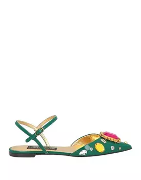 Балетки Dolce&Gabbana, темно-зеленый