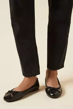 Балетки Dorothy Perkins с бантом, черный