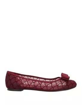 Балетки Ferragamo, бордовый