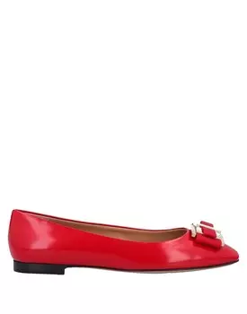 Балетки Ferragamo, красный