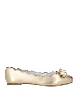 Балетки Ferragamo, золото