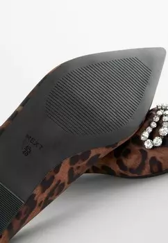 Балетки FOREVER COMFORT® POINT JEWEL REGULAR FIT Next, коричневый