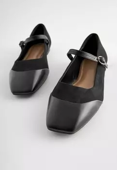 Балетки FOREVER COMFORT SQUARE TOE MARY JANE Next, черный