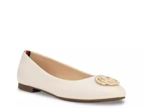 Балетки Ganimay Ballet Flat Tommy Hilfiger, слоновая кость