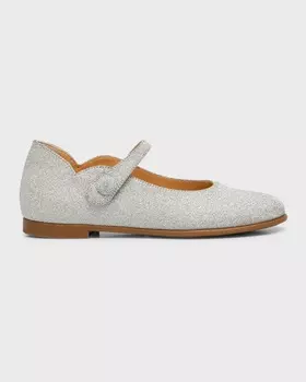 Балетки Girl's Melodie Chick с блестками и теленок, для малышей/детей Christian Louboutin