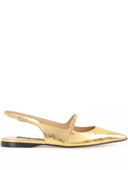 Балетки Godiva Sergio Rossi, золотой