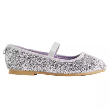 Балетки H&amp;M Glittery, серебристый/принт Холодное сердце