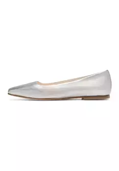 Балетки Henry Stevens "Одри Б деловая обувь", женские полуботинки из кожи ручной работы, тапочки, серебристый