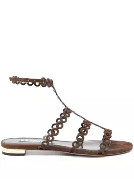 Балетки Infinity Chain Aquazzura, коричневый