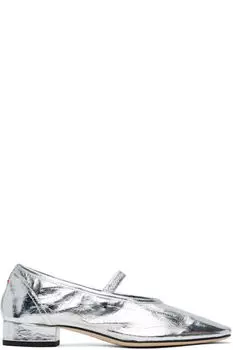 Балетки из кожи Pippa Silver Aeyde