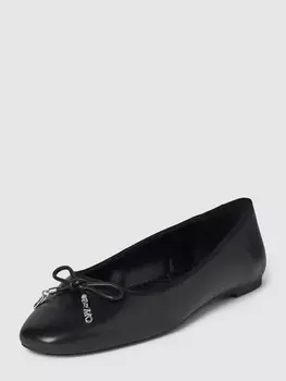Балетки из кожи с бантом, модель NORI MICHAEL Michael Kors, черный