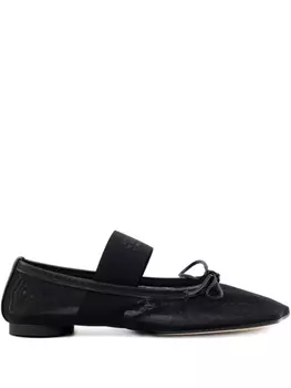 Балетки из сетки MM6 Maison Margiela, черный