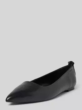 Балетки из тонкой овечьей кожи с острым носком Marc O'Polo, черный