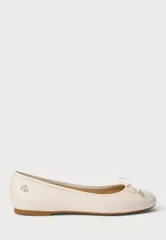Балетки JAYNA FLATS Lauren Ralph Lauren, молочный