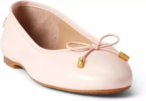 Балетки Jayna Nappa Leather Flat LAUREN Ralph Lauren, цвет Pale Pink