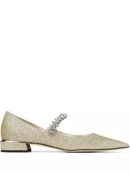 Балетки Jimmy Choo 25 мм Bing, золотой