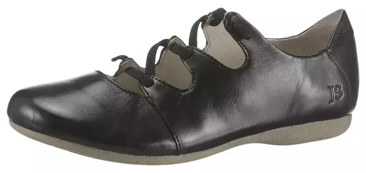 Балетки Josef Seibel с ремешками "Fiona 04", тапочки, сандалии, удобная обувь на изысканной резинке, черный