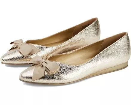 Балетки Kenneth Cole Reaction Lily Bow, цвет Gold Metallic
