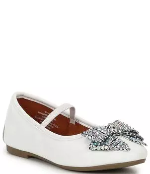 Балетки Kensington для девочек Kurt Geiger London (для малышей), белый