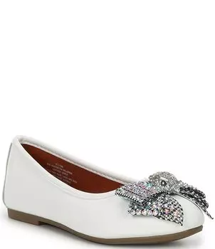 Балетки Kensington для девочек Kurt Geiger London (для малышей), белый