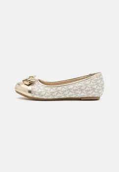 Балетки KENYA LOCK Michael Kors Kids, цвет pale gold