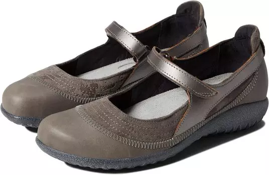 Балетки Kirei Naot, цвет Gray Marble Suede/Foggy Gray Leather/Mirror Leather