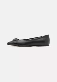 Балетки Konnie Roller Buckle KARL LAGERFELD, черный/серебристый
