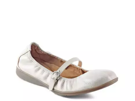 Балетки Korvino Mary Jane Flat Earth, слоновая кость