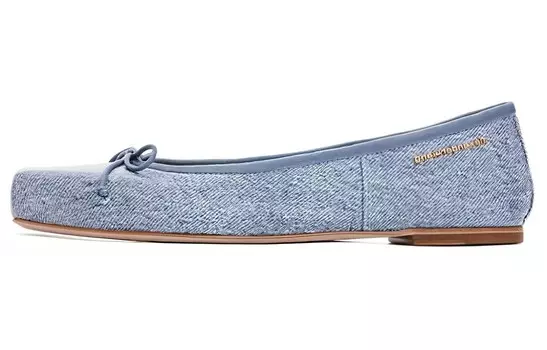 Балетки кожаные Alexander Wang Billie, синий