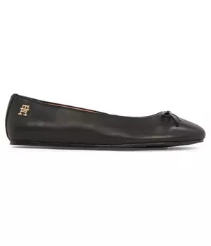 Балетки кожаные Tommy Hilfiger, черный
