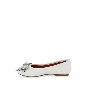 Балетки Kurt Geiger Mini Kensington Ballet Flat, белый