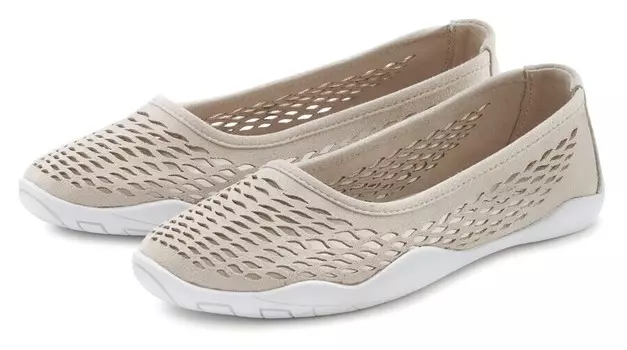 Балетки LASCANA Ballet Flats, бежевый