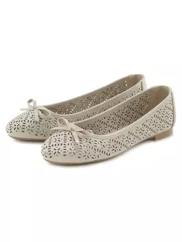 Балетки LASCANA, бежевый